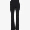 Whistles Flared High-rise Stretch-cotton Trousers