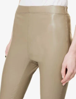 Joseph Skinny High-rise Leather Trousers 9 Joseph Skinny High-rise Leather Trousers -Reis Clothing Shop R04095172 PEWTER ALT04