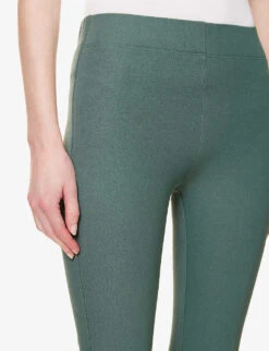 Joseph High-rise Slim-fit Stretch-woven Leggings -Reis Clothing Shop R04095194 DARKSAGE ALT04