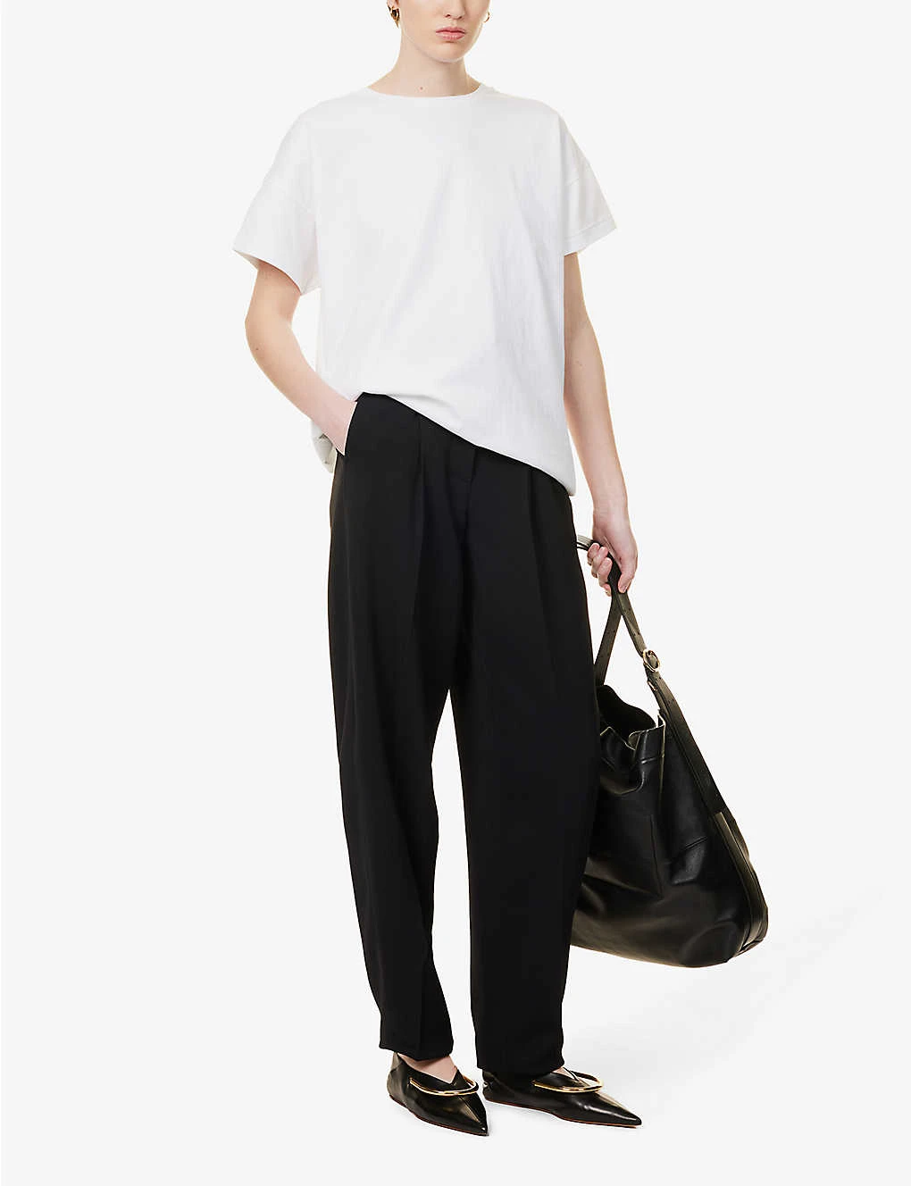 Joseph Drew Tapered-leg High-rise Stretch-woven Trousers 2 Joseph Drew Tapered-leg High-rise Stretch-woven Trousers - Image 2