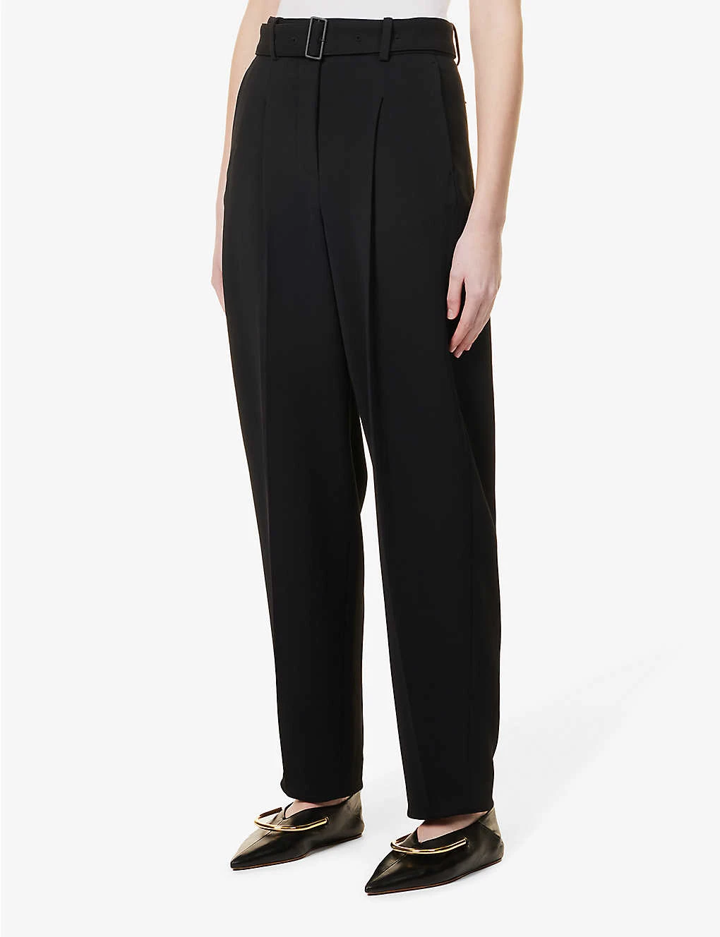 Joseph Drew Tapered-leg High-rise Stretch-woven Trousers 3 Joseph Drew Tapered-leg High-rise Stretch-woven Trousers - Image 3