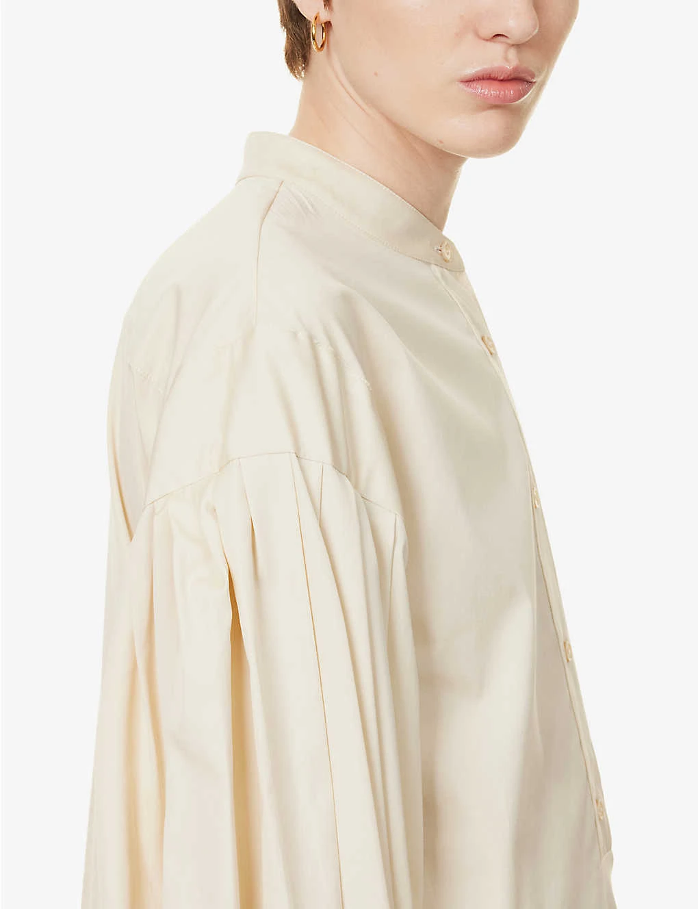 Joseph Ampton Pleated-sleeves Cotton Blouse 5 Joseph Ampton Pleated-sleeves Cotton Blouse - Image 5