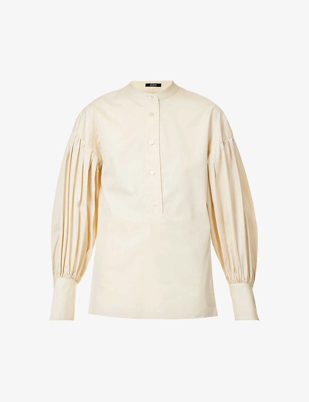 Joseph Ampton Pleated-sleeves Cotton Blouse 1 Joseph Ampton Pleated-sleeves Cotton Blouse