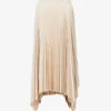 Joseph Ade Plisse Satin Midi Skirt
