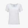 Reiss Camilla Chest-pocket Scoop-neck Linen T-shirt