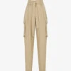 Reiss Joanie High-rise Leg-pocket Woven Cargo Trousers