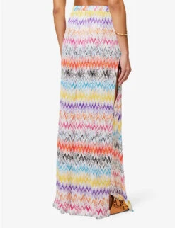 Missoni Zigzag-pattern Wide-leg Mid-rise Knitted Trousers -Reis Clothing Shop R04100184 KRG009ORESORTMULTICOL ALT03