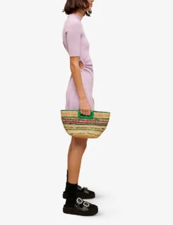 Maje Cut-out Ribbed Stretch-knit Mini Dress -Reis Clothing Shop R04101756 VIOLETS ALT02