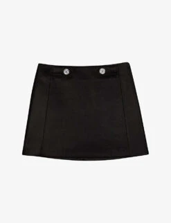 Maje Jianou Leather Mini Skirt