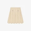 Sandro Amba Scalloped-hem Stretch-knit Mini Skirt