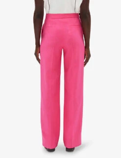 CLAUDIE PIERLOT Pisto Straight-leg Stretch-woven Trousers -Reis Clothing Shop R04103359 ROSES ALT03
