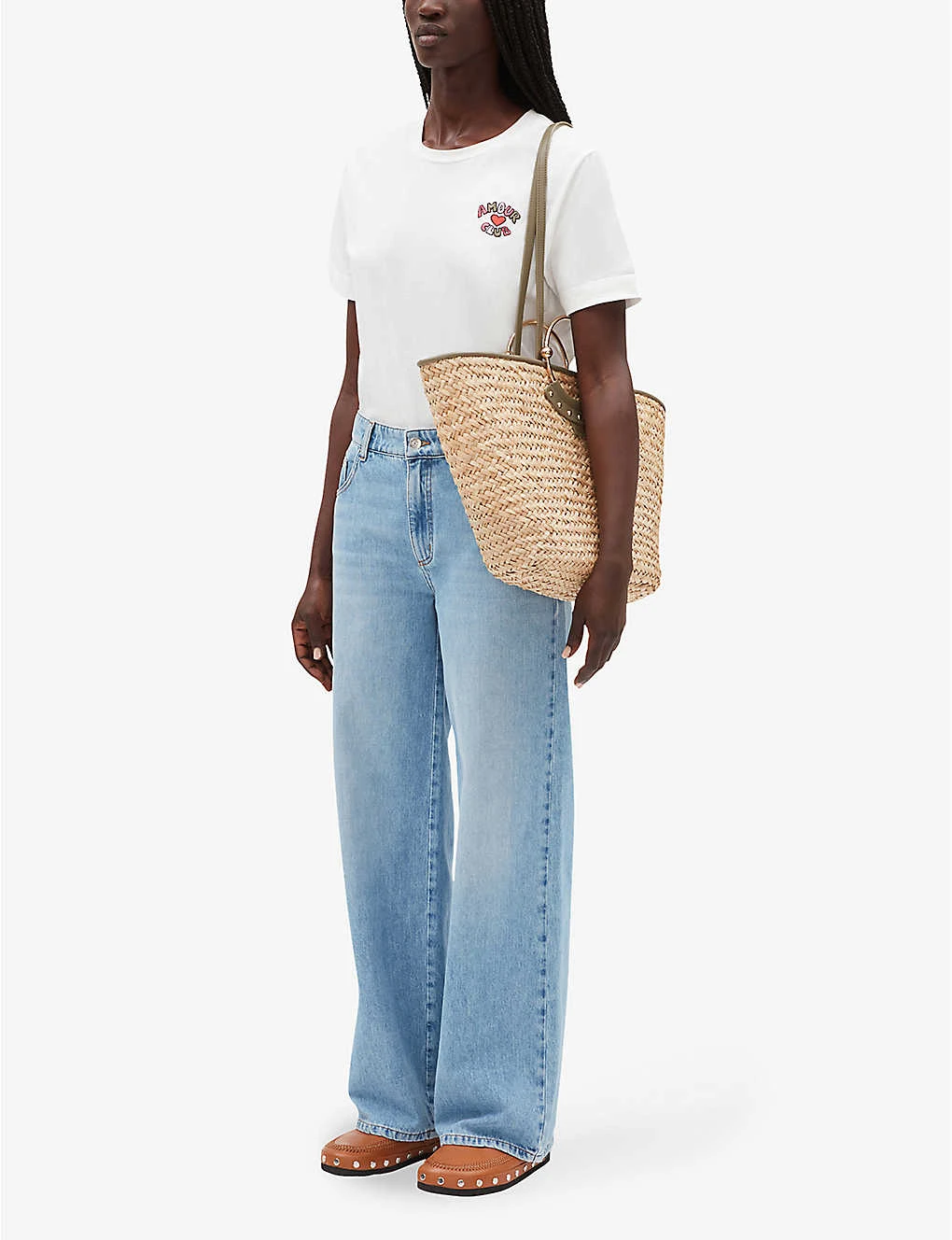 CLAUDIE PIERLOT Amour Club Cotton-jersey T-shirt 2 CLAUDIE PIERLOT Amour Club Cotton-jersey T-shirt - Image 2