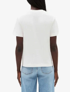 CLAUDIE PIERLOT Amour Club Cotton-jersey T-shirt 8 CLAUDIE PIERLOT Amour Club Cotton-jersey T-shirt -Reis Clothing Shop R04103369 NATURELS ALT03