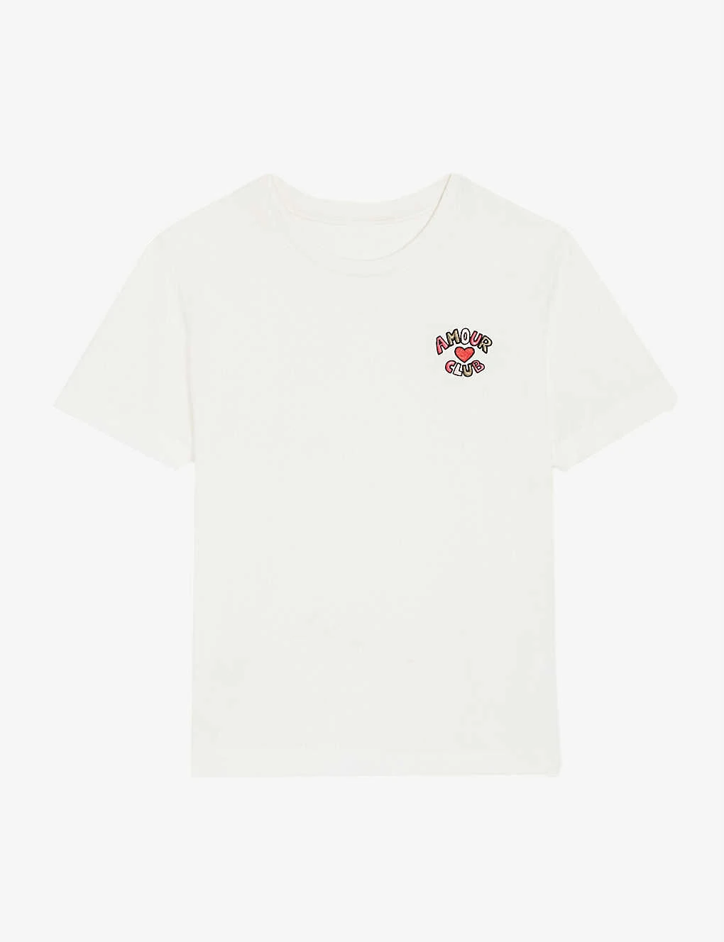 CLAUDIE PIERLOT Amour Club Cotton-jersey T-shirt 1 CLAUDIE PIERLOT Amour Club Cotton-jersey T-shirt