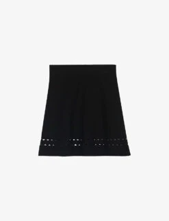CLAUDIE PIERLOT Cut-out High-rise Stretch-woven Skirt
