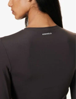 Core Fitted Stretch-woven T-shirt -Reis Clothing Shop R04104622 COFFEEBEAN ALT04