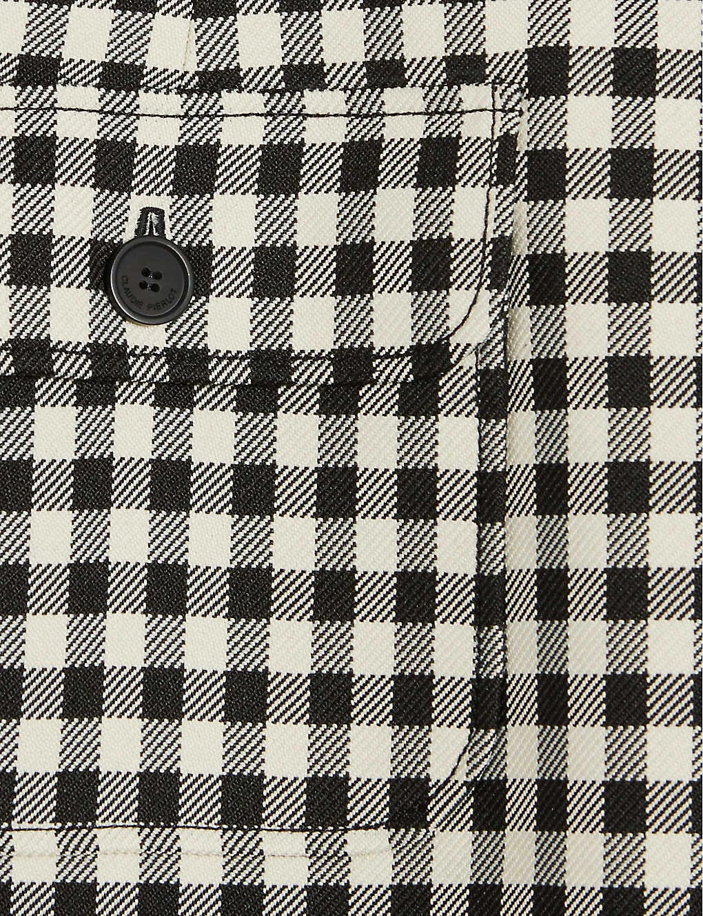 CLAUDIE PIERLOT Seine Gingham Check Woven Mini Skirt 6 CLAUDIE PIERLOT Seine Gingham Check Woven Mini Skirt - Image 6
