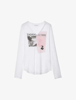 Zadig & Voltaire Graphic-print Cotton-jersey T-shirt