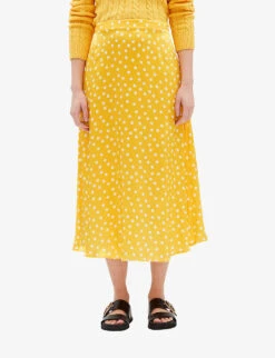 CLAUDIE PIERLOT Polka-dot Flared Silk Midi Skirt 7 CLAUDIE PIERLOT Polka-dot Flared Silk Midi Skirt -Reis Clothing Shop R04109617 DIVERS ALT02