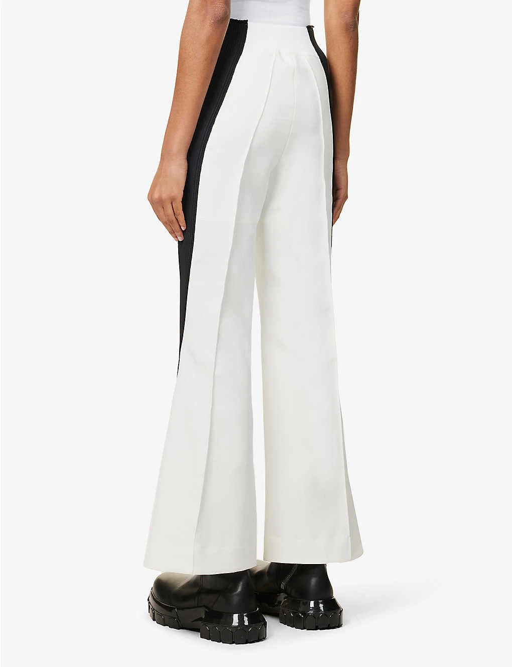 Sacai Wide-leg Mid-rise Woven Trousers 4 Sacai Wide-leg Mid-rise Woven Trousers - Image 4