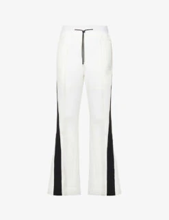 Sacai Wide-leg Mid-rise Woven Trousers