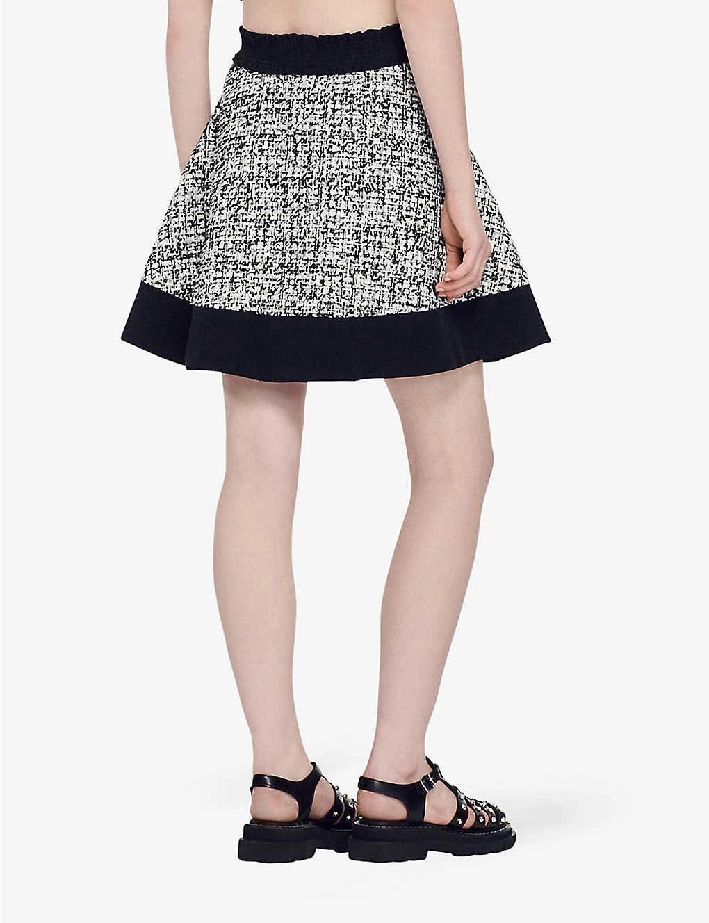 Sandro Malina Flared Woven Mini Skirt 4 Sandro Malina Flared Woven Mini Skirt - Image 4