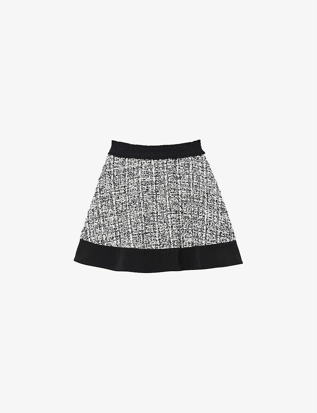 Sandro Malina Flared Woven Mini Skirt 1 Sandro Malina Flared Woven Mini Skirt