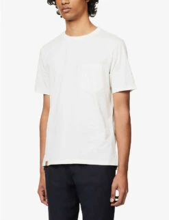 PAUL SMITH Gradient-print Boxy-fit Cotton-jersey T-shirt -Reis Clothing Shop R04114860 WHITE ALT02