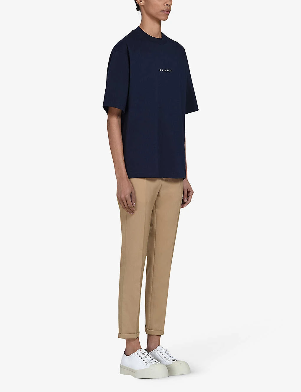Marni Logo-print Short-sleeved Cotton-jersey T-shirt 2 Marni Logo-print Short-sleeved Cotton-jersey T-shirt - Image 2