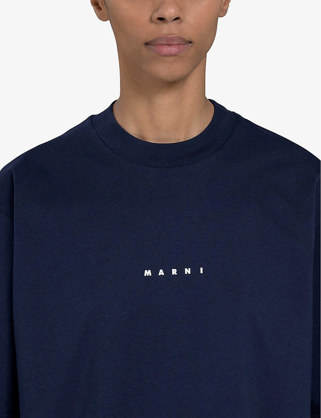Marni Logo-print Short-sleeved Cotton-jersey T-shirt 5 Marni Logo-print Short-sleeved Cotton-jersey T-shirt - Image 5