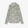 Zadig & Voltaire Twina Floral-print Relaxed-fit Woven Shirt