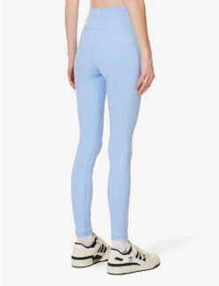 High-rise Text-print Stretch-woven Leggings -Reis Clothing Shop R04122873 HYDRANGEA ALT03