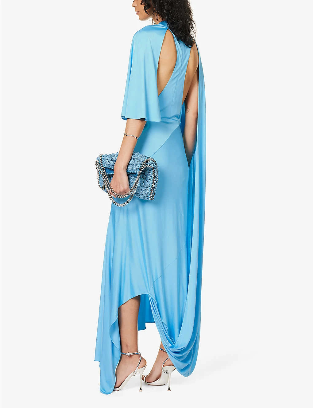 STELLA MCCARTNEY Asymmetric Flared-hem Woven Maxi Dress 2 STELLA MCCARTNEY Asymmetric Flared-hem Woven Maxi Dress - Image 2