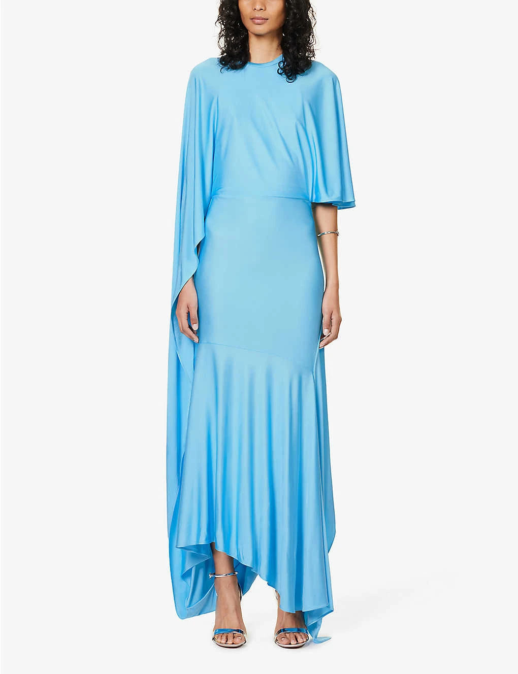 STELLA MCCARTNEY Asymmetric Flared-hem Woven Maxi Dress 3 STELLA MCCARTNEY Asymmetric Flared-hem Woven Maxi Dress - Image 3