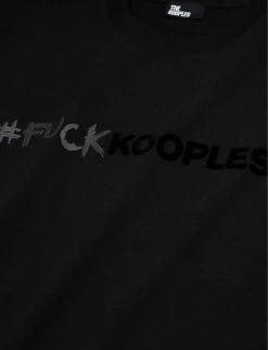 THE KOOPLES Logo-print Cotton T-shirt -Reis Clothing Shop R04127687 BLA01 ALT05