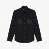 THE KOOPLES Stud-front Denim Cotton Shirt