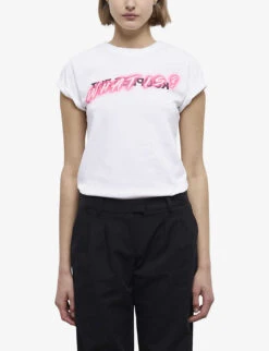 THE KOOPLES Straight-leg Cotton Trousers -Reis Clothing Shop R04129073 BLA01 ALT02