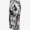 AllSaints Carla Jackie Printed Silk-blend Midi Skirt