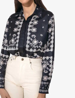 By Malina Tereza Abstract-print Relaxed-fit Recycled-polyester Shirt -Reis Clothing Shop R04133213 SIERRA ALT02