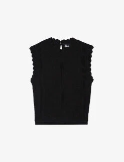 THE KOOPLES Scalloped-trim Knitted Vest