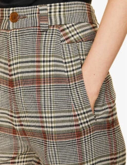 Vivienne Westwood Ray Straight-leg Mid-rise Stretch-woven Trousers -Reis Clothing Shop R04135882 GREEN ALT04