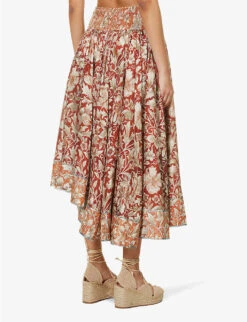 Zimmermann Chintz Floral-print Silk Midi Skirt -Reis Clothing Shop R04136578 SPLICED ALT03