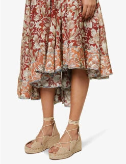 Zimmermann Chintz Floral-print Silk Midi Skirt -Reis Clothing Shop R04136578 SPLICED ALT04