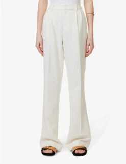 Paige Aracelli Straight-leg Mid-rise Stretch-woven Trousers 7 Paige Aracelli Straight-leg Mid-rise Stretch-woven Trousers -Reis Clothing Shop R04136638 IVORY ALT02