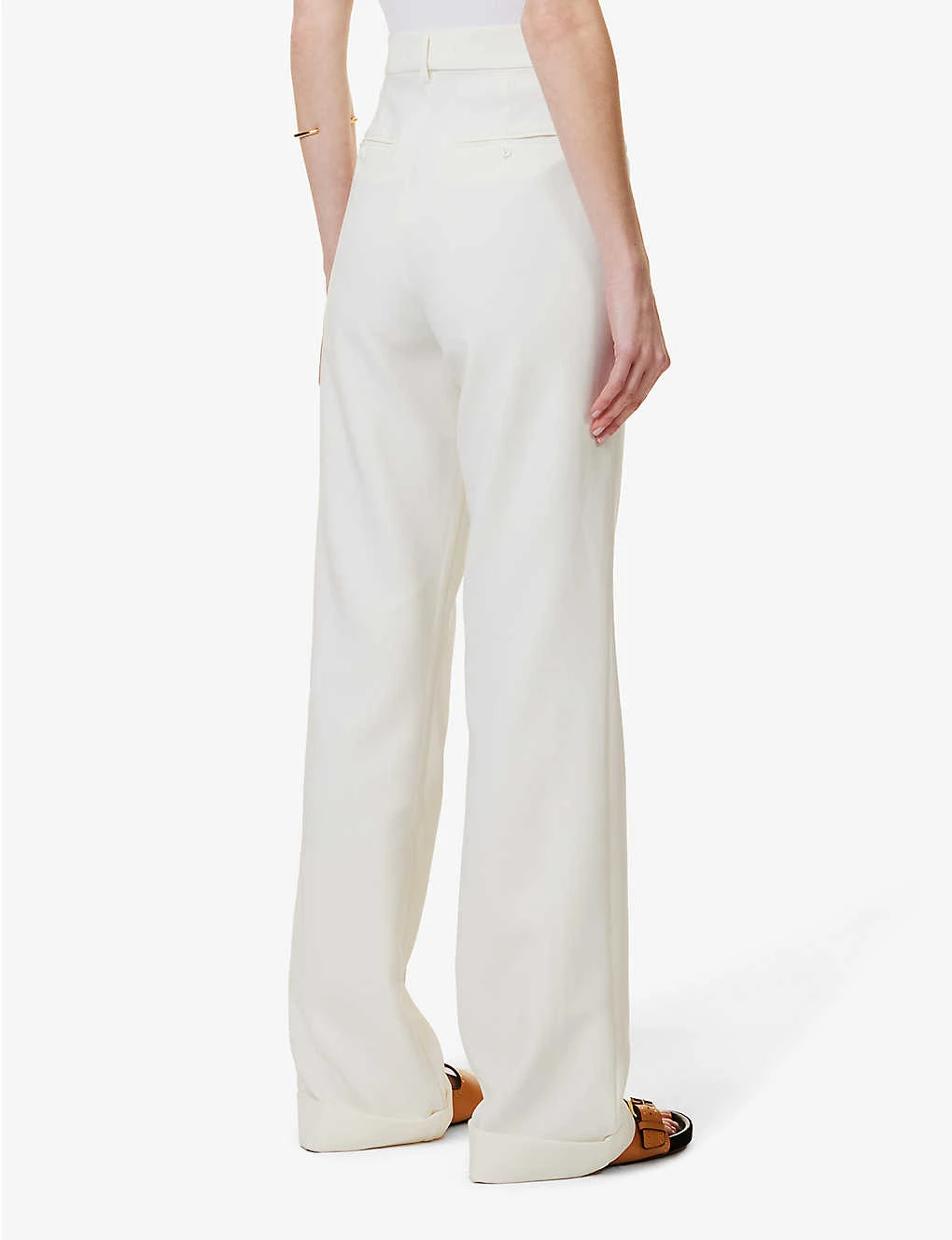 Paige Aracelli Straight-leg Mid-rise Stretch-woven Trousers 4 Paige Aracelli Straight-leg Mid-rise Stretch-woven Trousers - Image 4