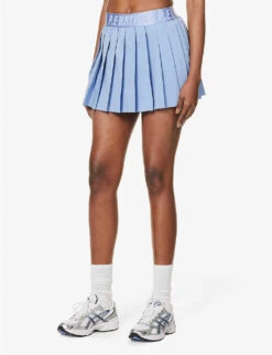 P.E NATION Volley Pleated Stretch-recycled Polyester Mini Skirt -Reis Clothing Shop R04137936 LAVENDERLUSTRE ALT02
