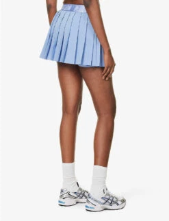 P.E NATION Volley Pleated Stretch-recycled Polyester Mini Skirt -Reis Clothing Shop R04137936 LAVENDERLUSTRE ALT03