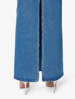 Split-back Mid-rise Denim Maxi Skirt -Reis Clothing Shop R04139009 LIGHTBLUEDENIM ALT05