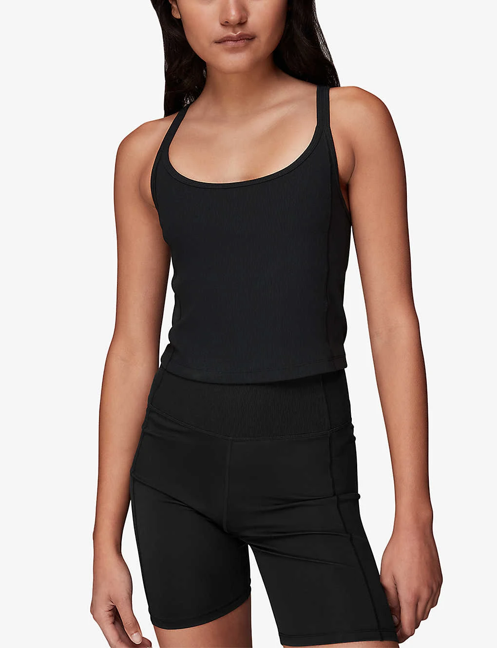 Whistles Ribbed Stretch-woven Vest Top 3 Whistles Ribbed Stretch-woven Vest Top - Image 3