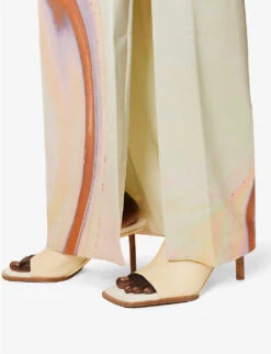 Hansel Marble-print Stretch-satin Gown -Reis Clothing Shop R04140656 SEAFOAMMARBLEPRINT ALT04